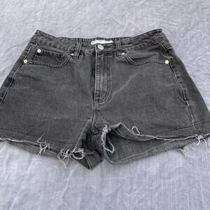 Garage Denim Womens Black Jean Cut Off Shorts Size 9​​​